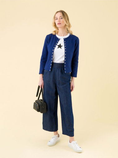 コットン メルトン カーディガンプレッション "Le Petit"