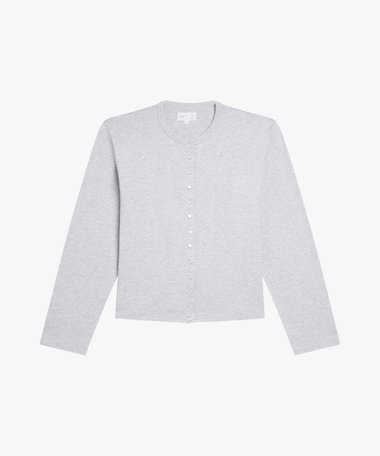 オーガニックコットン 長袖 カーディガンプレッション "Le Classique"