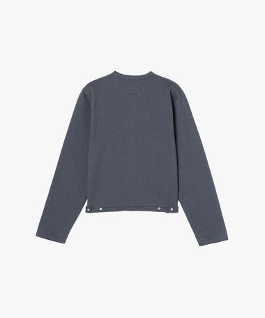 オーガニックコットン メルトン 長袖 カーディガンプレッション "Le Classique"