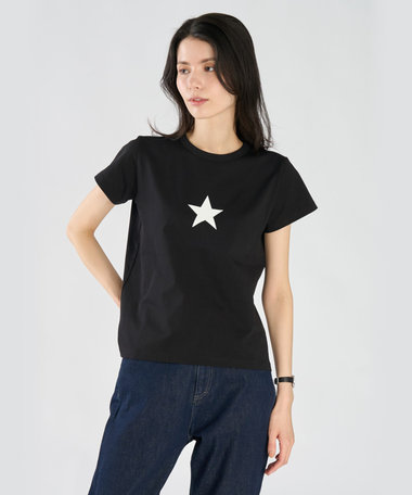 アイコニック プリント コットン 半袖 Tシャツ "Etoile"
