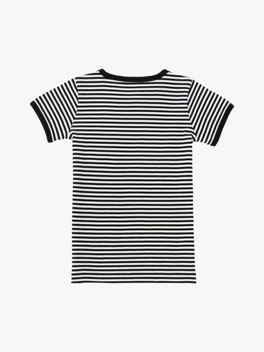 キッズ "b."ロゴ コットン ボーダーTシャツ