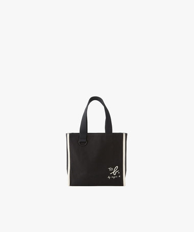 To b. by agnes b.× green label relaxing コットン パイピング ミニトートバッグ