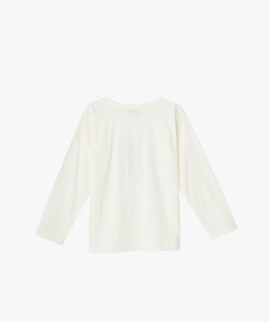 キッズ ロゴ アイコニック プリント コットン 長袖 Tシャツ "Lezard"