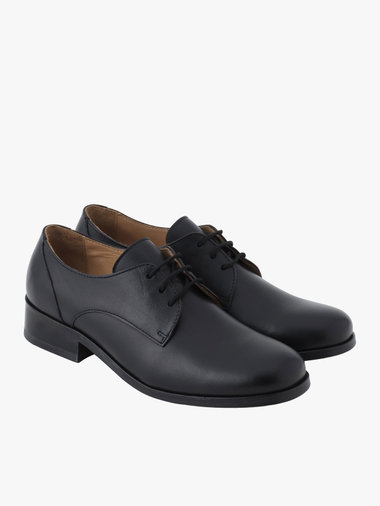 レザー ダービーシューズ "Jeanne"
