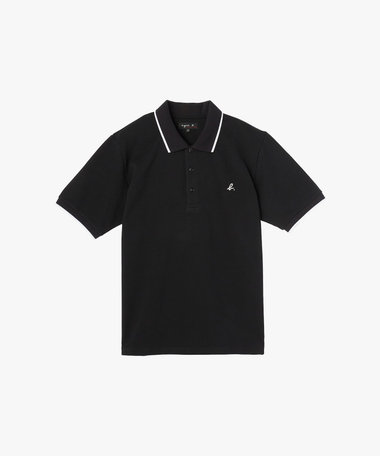 メンズ "b."ロゴ 刺繍 コットン 半袖 ポロシャツ "Brazilia"