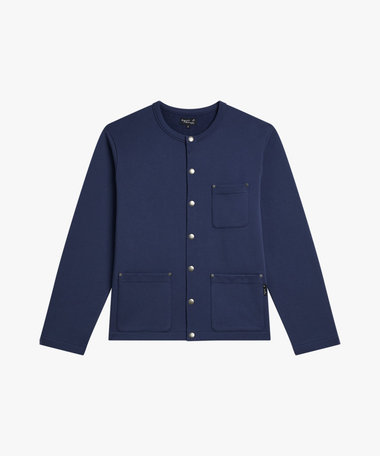 メンズ コットン メルトン 長袖 カーディガンプレッション "Khelian"