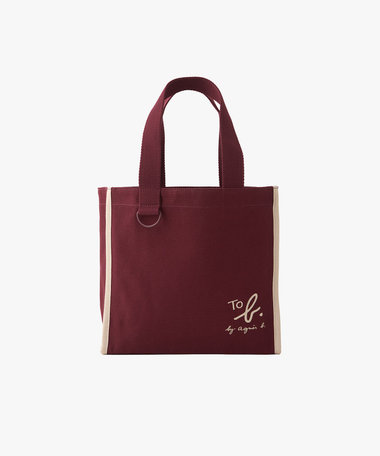 To b. by agnes b.× green label relaxing コットン パイピング ミニトートバッグ