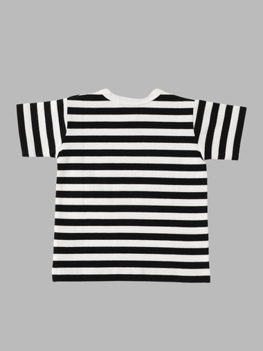 ベビー コットン 細ボーダー 半袖 Tシャツ