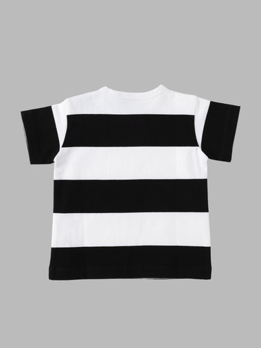 ベビー コットン 太ボーダー 半袖 Tシャツ