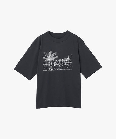 メンズ プリント コットン 半袖 Tシャツ "Horace"