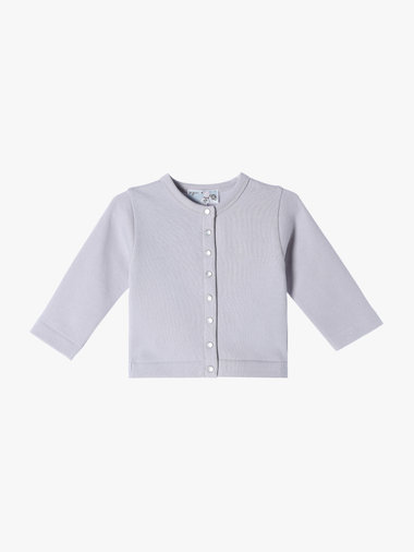 ベビー コットン メルトン 長袖 カーディガンプレッション