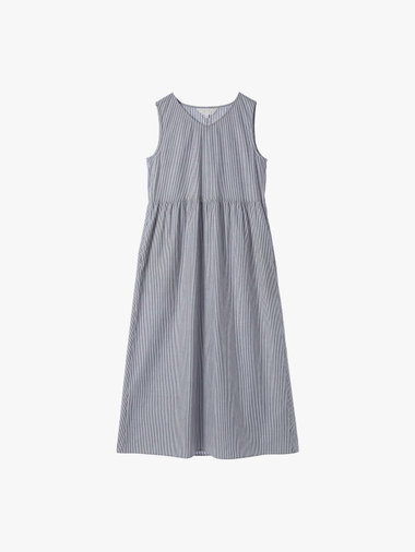 【Outlet】ストライプブイネックドレス