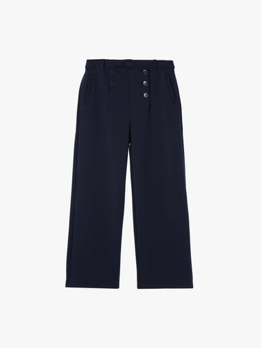 フロントボタン ハイウエスト パンツ "Pont"