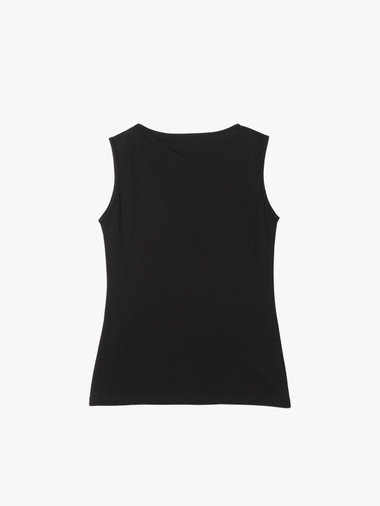 ミニロゴ プリント コットン タンクトップ