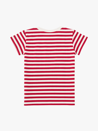 キッズ コットン 細ボーダー 半袖 Tシャツ