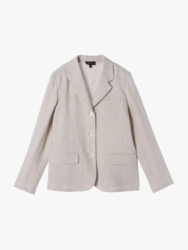 リネン テーラードジャケット