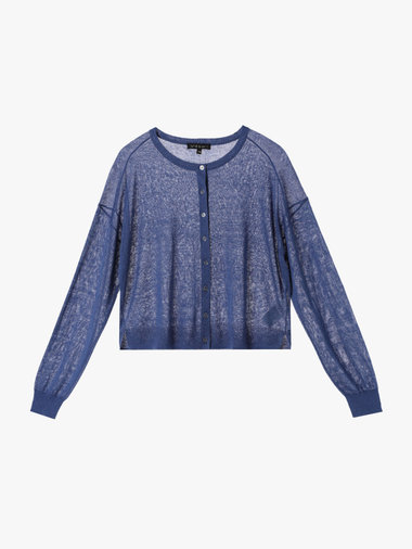 シアーニット カーディガン