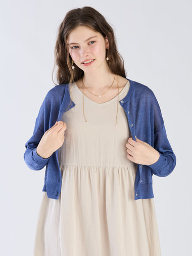 シアーニット カーディガン