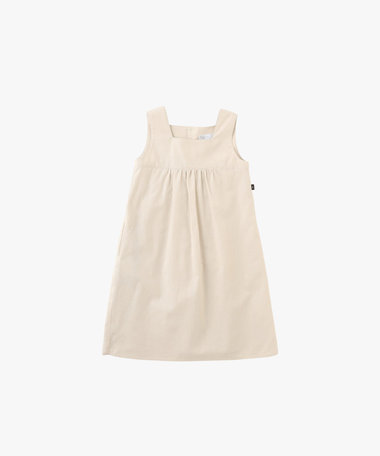 キッズ コットンリネン ノースリーブ ワンピース