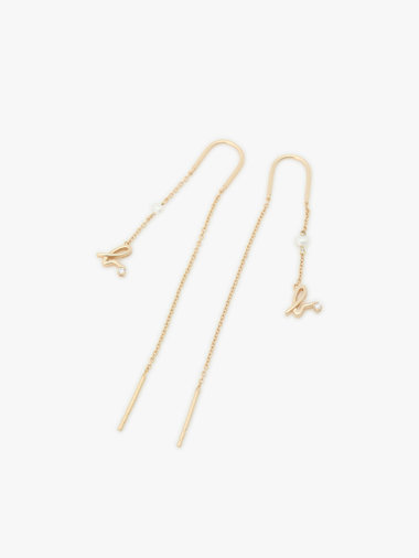 【Outlet】H925 "b." ロゴ ピアス "Iconic - thin and tiny"