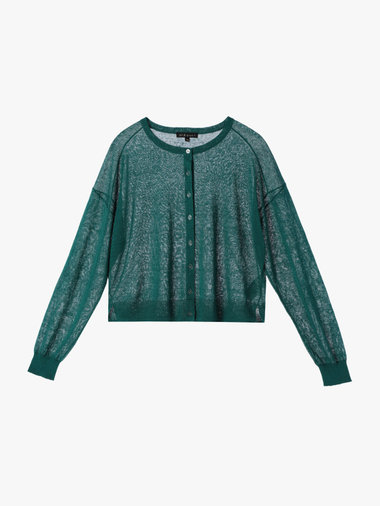 シアーニット カーディガン