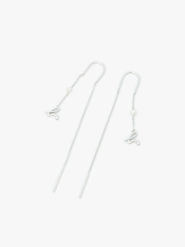 【Outlet】H925 "b." ロゴ ピアス "Iconic - thin and tiny"