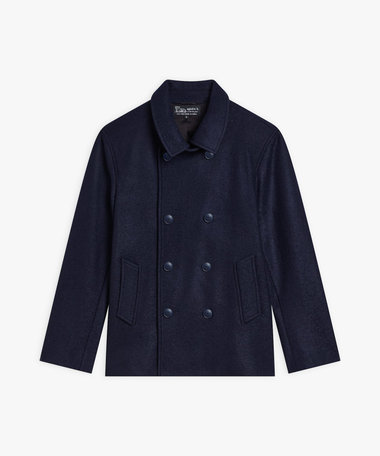 メンズ ウール 長袖 ピーコート "Roan"