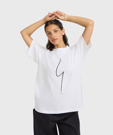 アイコニック オーガニックコットン 半袖Tシャツ "Point d'Ironie"