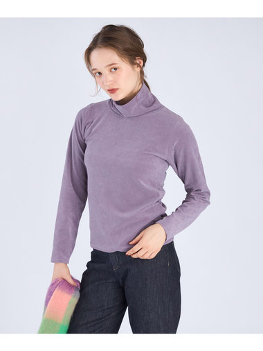 【Outlet】パイル タートルネック プルオーバー