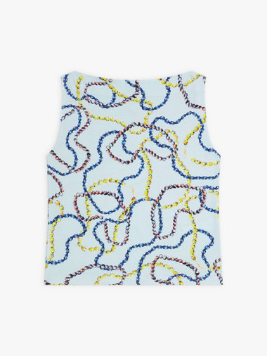 プリント ノースリーブTシャツ "Colliers"