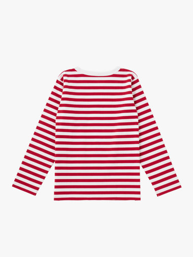 キッズ コットン 細ボーダー 長袖 Tシャツ