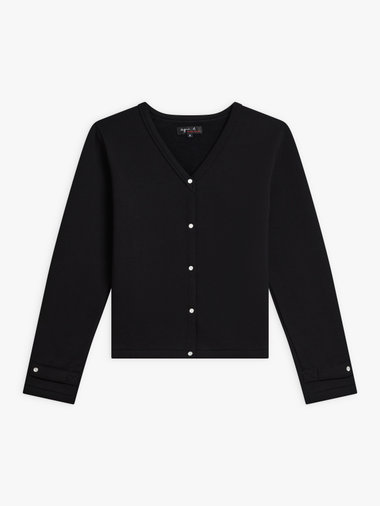 【Outlet】オーガニックコットン Vネック 長袖 カーディガン "Aria"