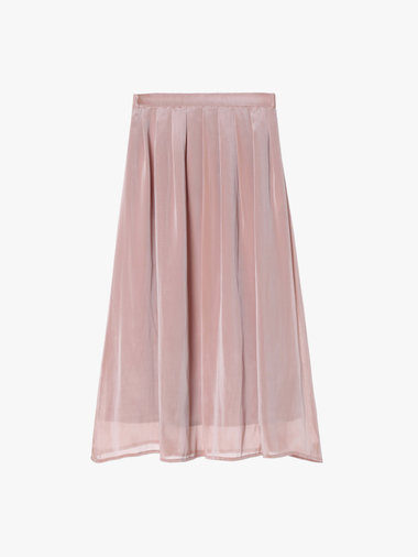 【Outlet】シャンブレー ロング スカート