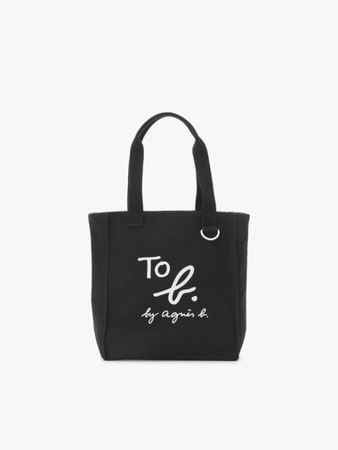 コットン ロゴ ミニ トートバッグ