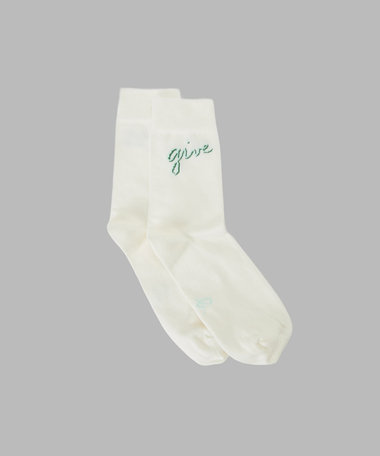 メッセージ ソックス "Give love"