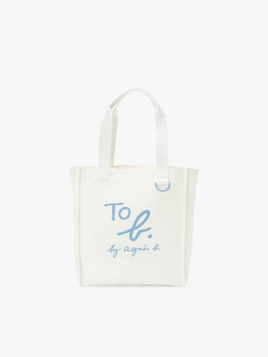 コットン ロゴ ミニ トートバッグ