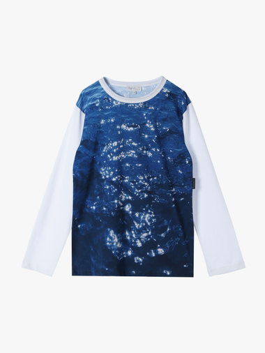 フォトプリント コットン 長袖 Tシャツ ”Antibes”