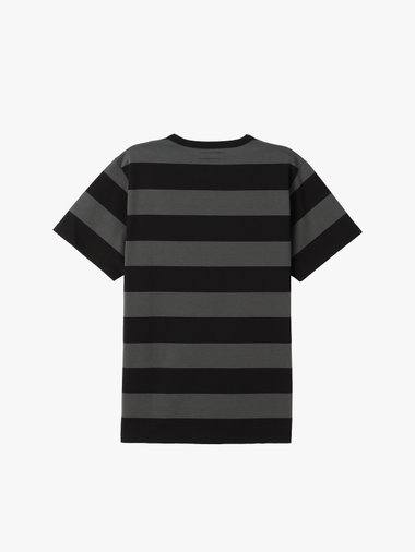 メンズ 太ボーダー コットン 半袖 Tシャツ "Coulos"