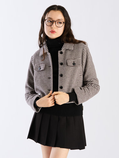【Outlet】WW68 BLOUSON ハウンドトゥースブルゾン