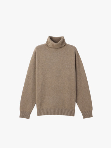 カシミヤ タートルネック 長袖 ニット プルオーバー "Senga"