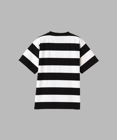 太ボーダー コットン 半袖 Tシャツ "Christof"