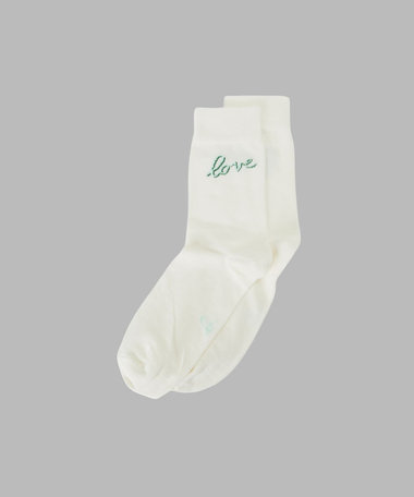 メッセージ ソックス "Give love"
