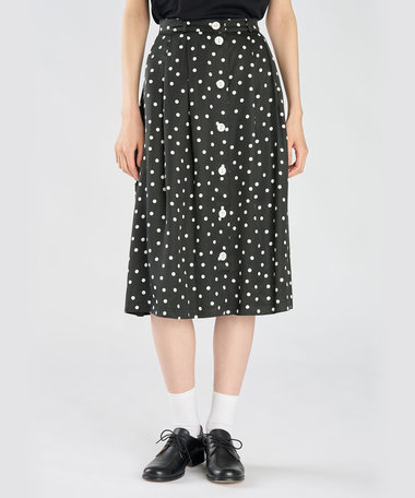 ドット フレアスカート "Lenora"