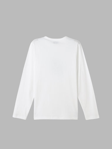 メンズ アイコニック プリント コットン 長袖 Tシャツ "Lezard"