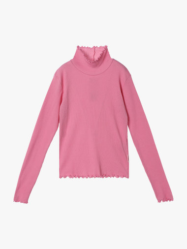 シャーリング ジャージー タートル プルオーバー