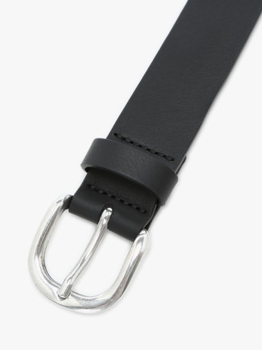 メンズ ”b.”ロゴ レザー ベルト ”Yann”