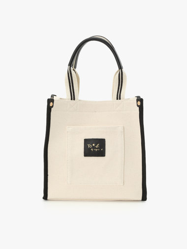 ロゴ レザーネーム ミニ トートバッグ