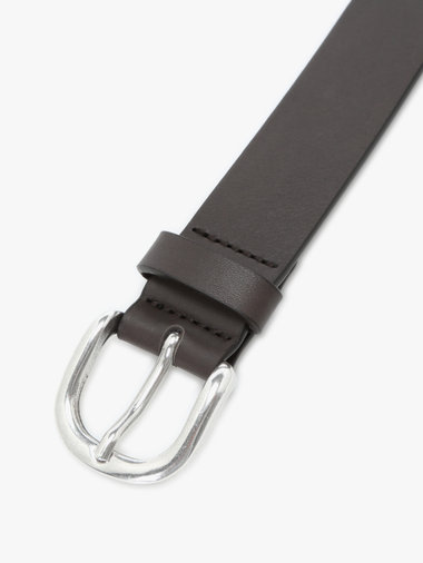 【Outlet】メンズ "b."ロゴ レザー ベルト "Yann"