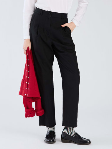 【Outlet】コットン タックパンツ