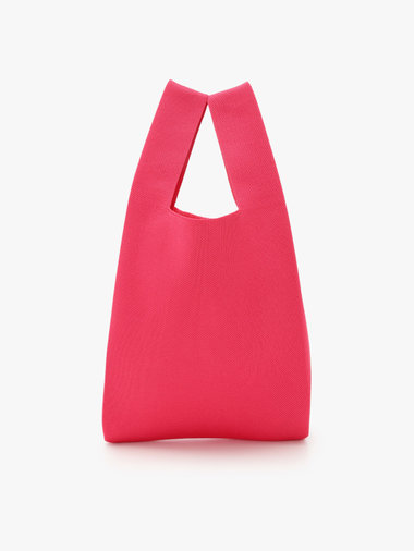 ニット ロゴトートバッグ